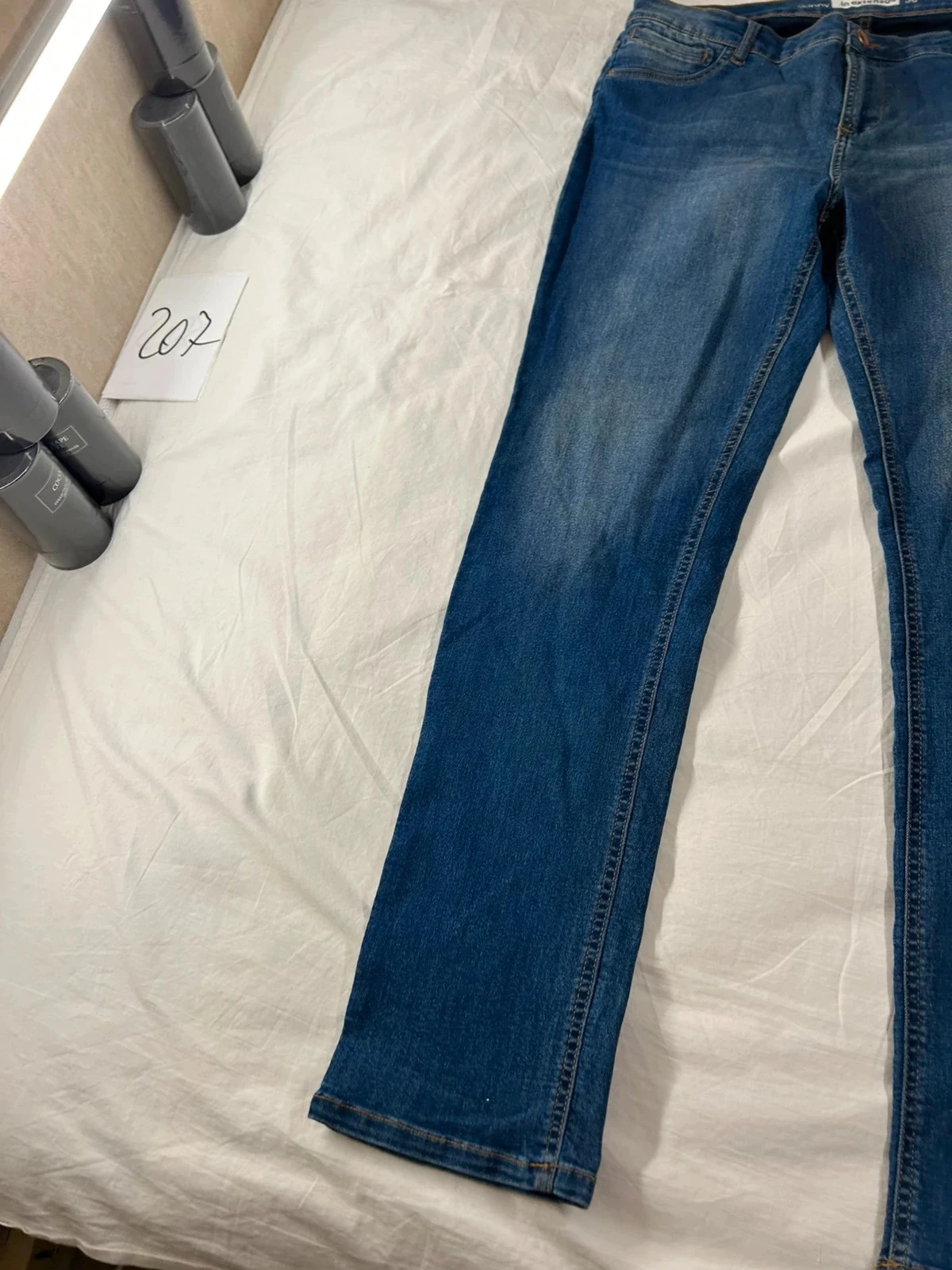 Blauwe skinny jeans in extenso maat 38 us – photo 4